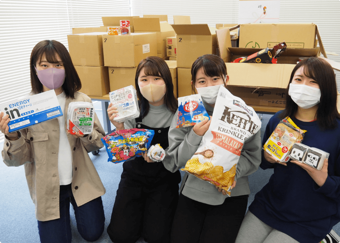 岡崎市社会福祉協議会食品等をいただきましたの写真